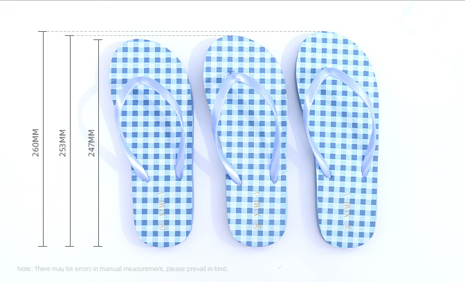 Checks Flip Flops for Ladies - X