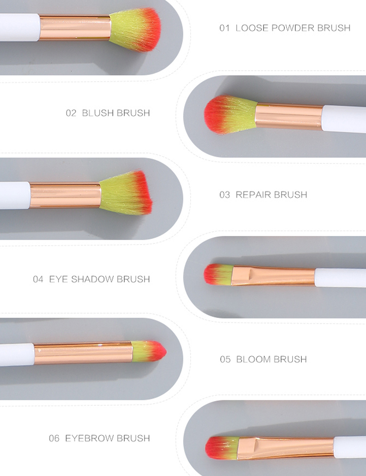 Cat Claw Collection Makeup Brushes (6 Pcs/Set)
