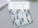 Geometric Triangle Pattern Apron (Blue)