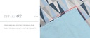 Geometric Triangle Pattern Apron (Blue)