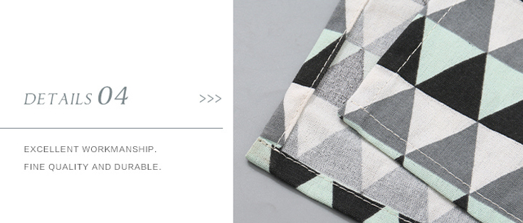 Geometric Triangle Pattern Apron (Green)