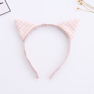 Checks Cat's Ear Hair Band