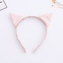 Checks Cat's Ear Hair Band