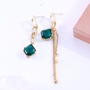 Exquisite Zircon Long Irregular Earrings