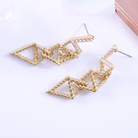 Elegant Square Bead Earrings