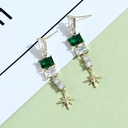 925 Silver Needle Stylish Retro Beccarite Earrings