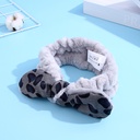 Leopard Print Hair-drying Headband(Gray)