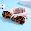 Leopard Print Hair-drying Headband(Khaki)