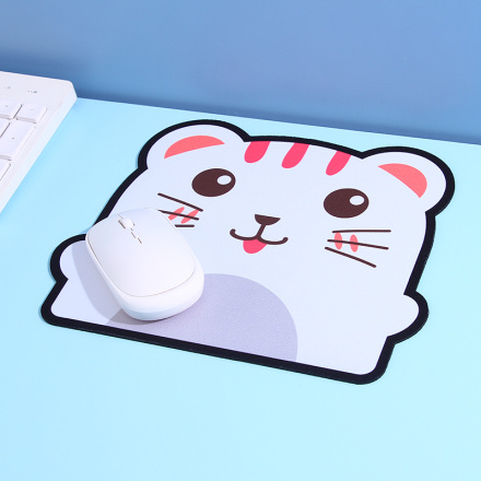 Kitten Mouse Pad(Pink and White)