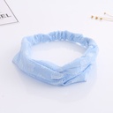 Blue Jacquard Hair Band