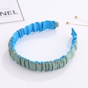 Blue Fashionable Weaving Shape Head Band