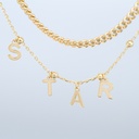 Normcore Metal Letter Bracelet