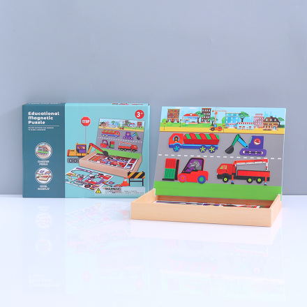 Educational Magnetic Puzzle- Happy Cars（9910A）