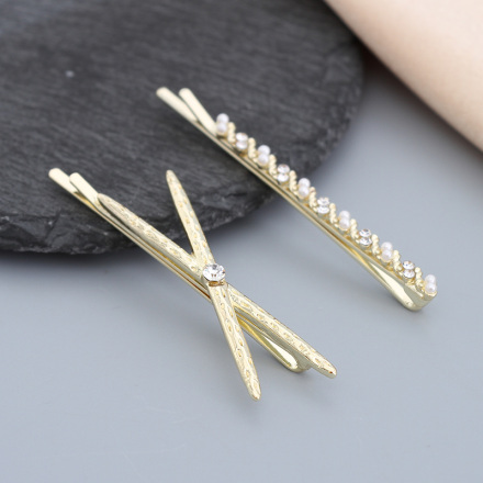 Stripes Cross Hair Pin Set