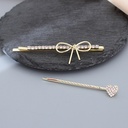 Bow Knot Heart Hair Pin Set