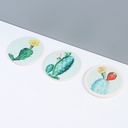 Cartoon Cactus Diatomite Drink Cup Coaster