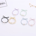 Metal Geometric Artificial Pearl Hair Rope Set