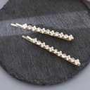 Rhinestone Artificial Pearl Hair Clips Set