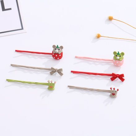 Cute Mouse Hair Clips（3 Count）