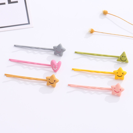 Expression Pentastar Hair Clips（3 Count）