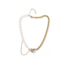 Artificial Pearl Heart-shape Necklace