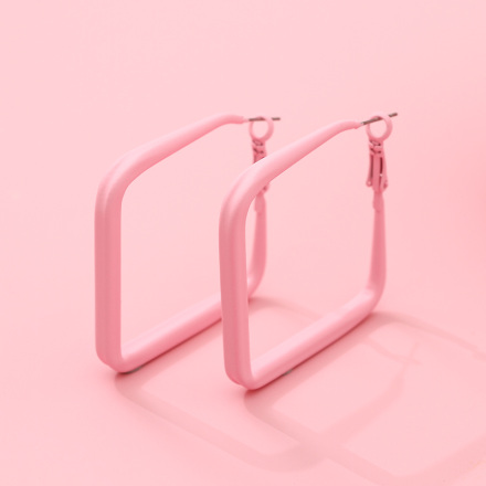 Stylish Paint Square Earrings