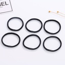 Twist Wide Flat Basic Hair Ropes 6 PCS