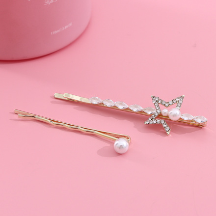 Zircon Star Knot Hair Clip