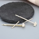 Artificial Pearl Axe Shape Hair Clip
