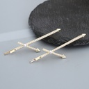 Artificial Pearl Cross Hair Clip