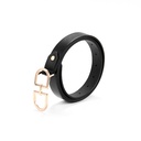 Stylish Double Buckles Belt for Ladies(Black)