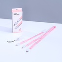 كابل بيانات 2 في 1 من MICRO &amp; TYPE-C (زهرة)