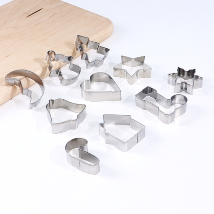 Stainless Steel Cookie Mold Set(10 Count)
