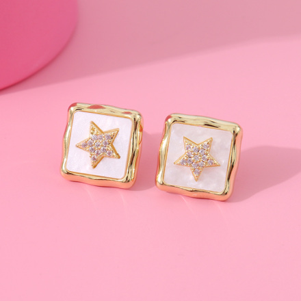 Simple Pentastar Creative Earrings