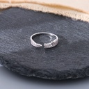 Double Layers Zircon Ring