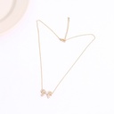 Bowknot Artificial Pearl Choker Necklace