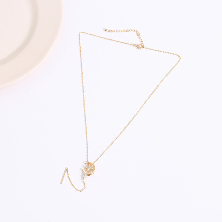 Asterisk Pendant Choker Necklace