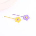 Spray-painted Flower Hair Clips