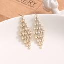 Elegant Rhinestone Rhombus Earrings