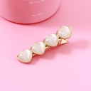 Elegant Cat's-eye Gem Heart-shape Hair Pin