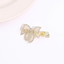 Double Bowknot Artificial Pearl Rhinestone Hair Clip