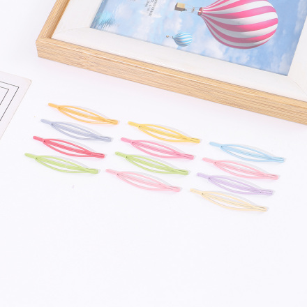 Simple Oval-shaped Hair Pin 4PCS