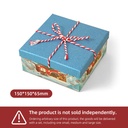 Snowhouse Christmas Series Gift Box-Blue Lid(150*150*65mm)