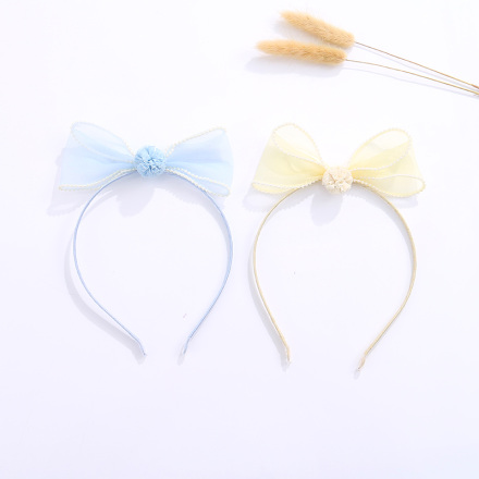 Ball Bowknot Gauze Headband for Kids