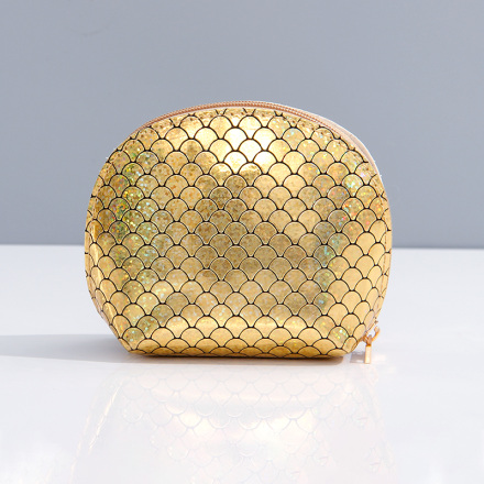 Fish Scales Look Shell Coin Purse(Gold)