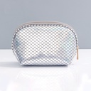 Fish Scales Look Shell Cosmetic Bag(Silver)