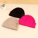Stylish Small Pin Decoration Knitted Hat