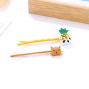 Kitten and Pineapple Hair Pin 2 PCS