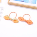 Simple Light Color Checks Hair Tie 2PCS