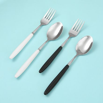 Portable Ceramic Fork Spoon Cutlery Set